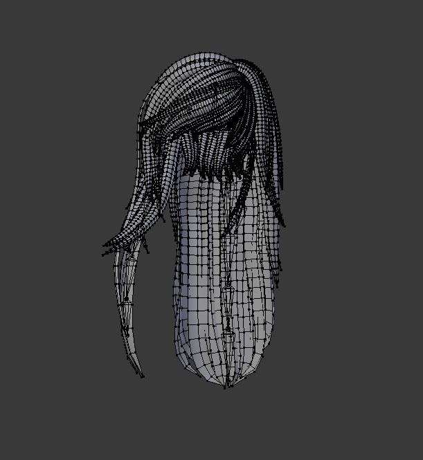 RTV Amanda Hair From Scratch By RustTV - VRChat, Blender, FBX.