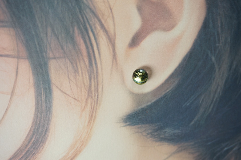 【ピアス・イヤリング・イヤーカフ】マーブルミニ/ゴールド