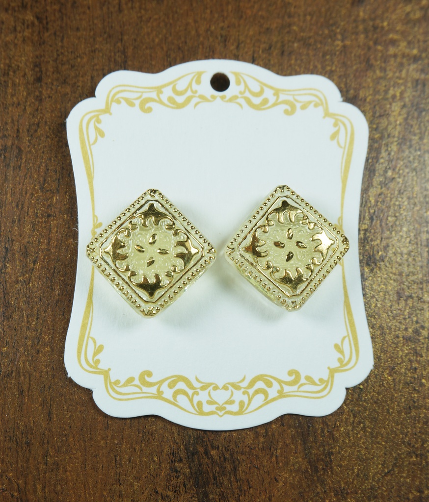 【ピアス・イヤリング】レモンイエロー×ゴールド