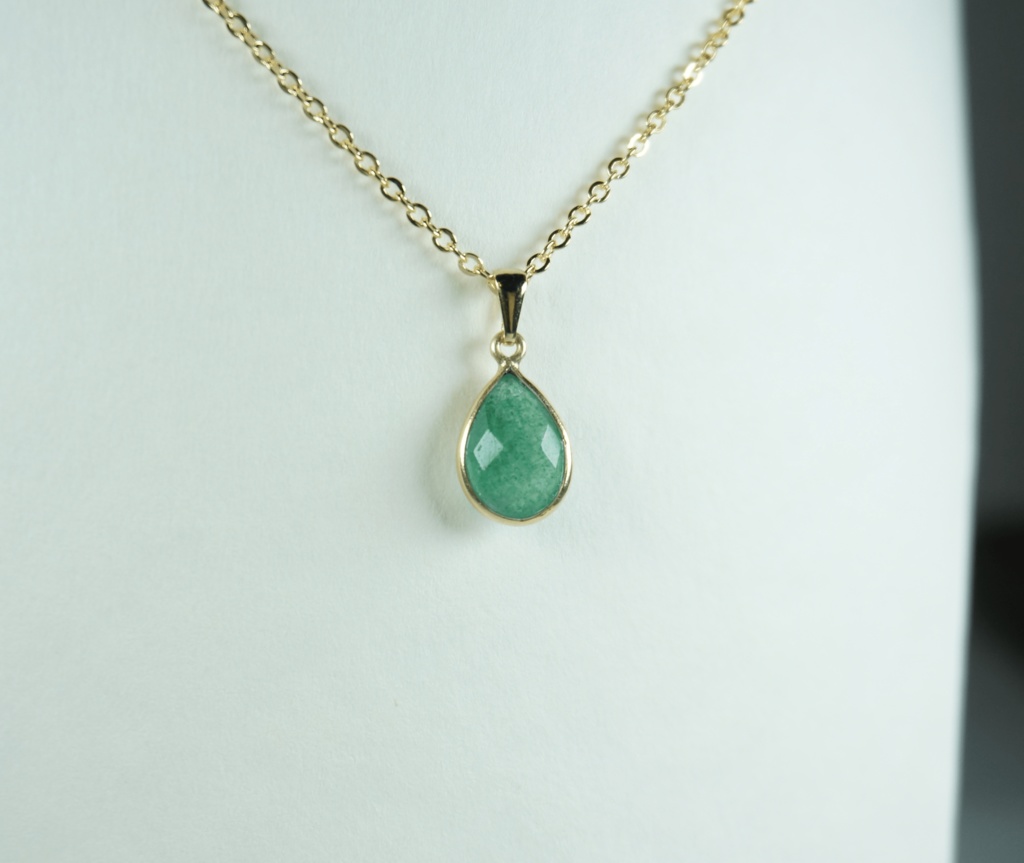 ペンダント グリーンストロベリークオーツ