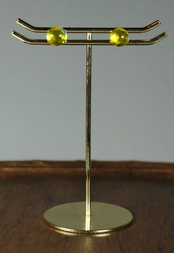 【ピアス・イヤリング・イヤーカフ】マーブルミニ/イエロー