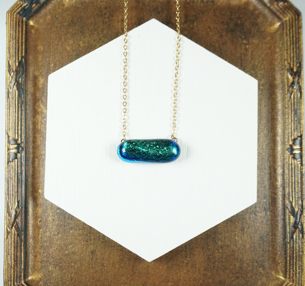 【展示のみ】ペンダント/ロング グリーン