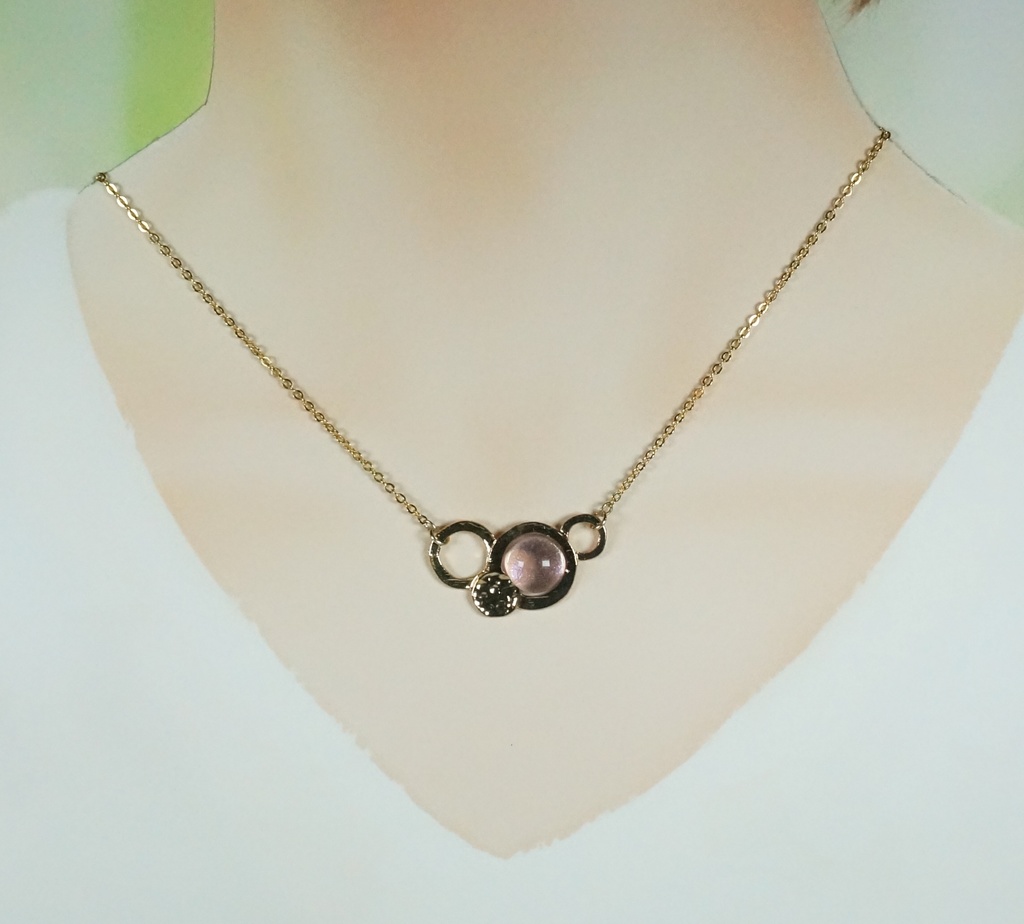 ペンダント/マーブルピンク