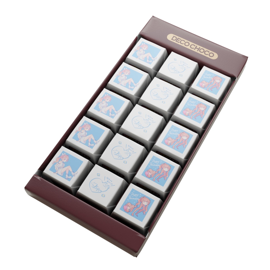 【DECOチョコ】勾玉と詰められ