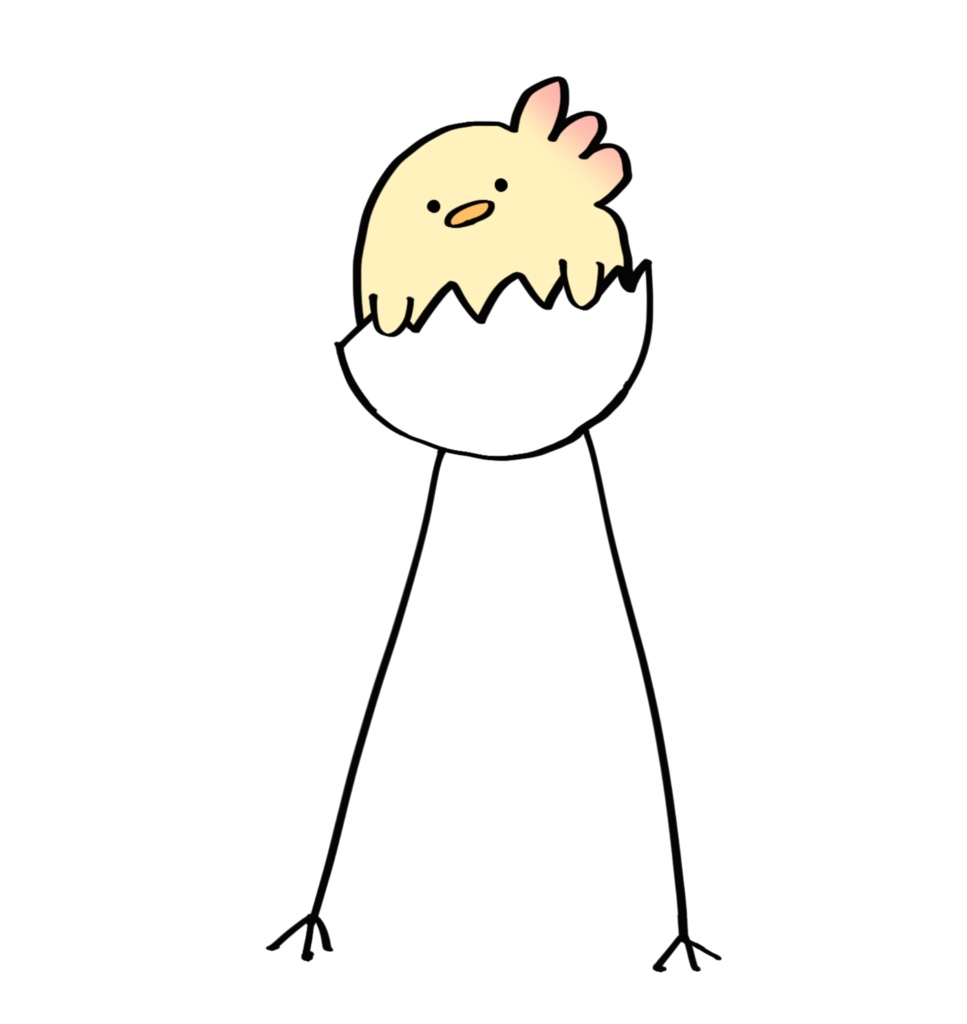 あしながひよこパーカー(から)