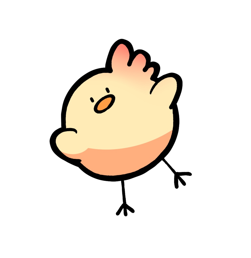 あしながひよこ(あしみじかめ種)アクキー