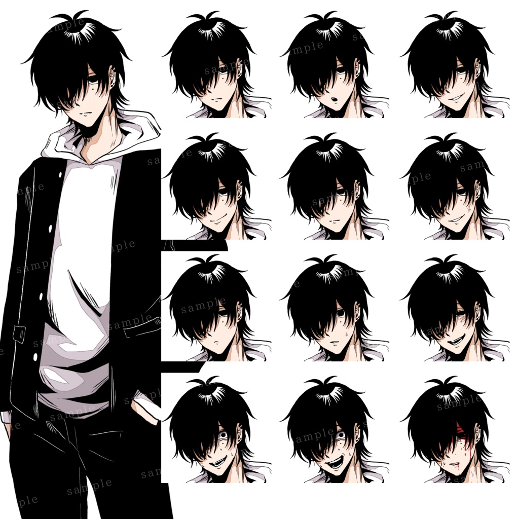 【年越しセール中!】立ち絵素材1【学ラン男子】