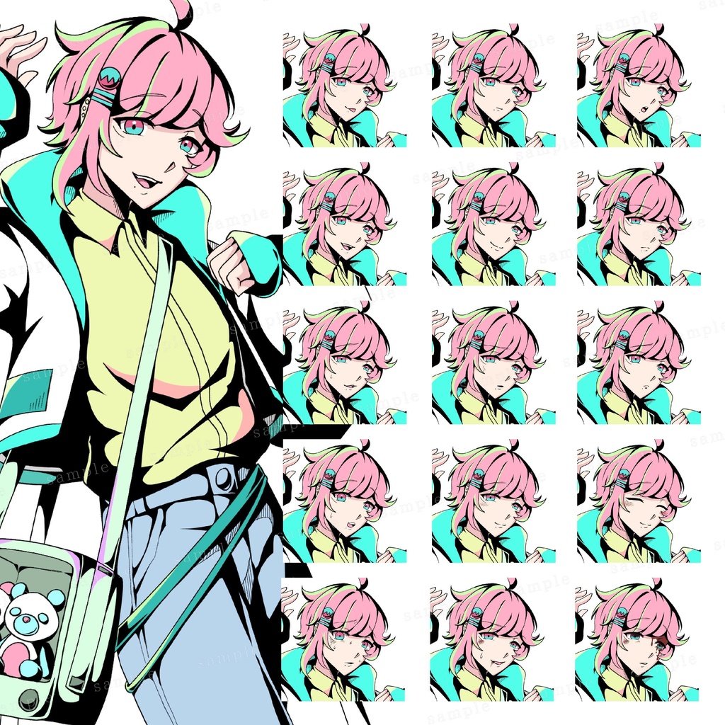 【年越しセール中!】立ち絵素材3【ピンク髪男子】