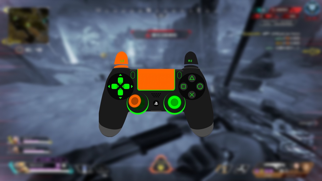 【配信】GamePAD Overlay 緑色【オーバーレイ】