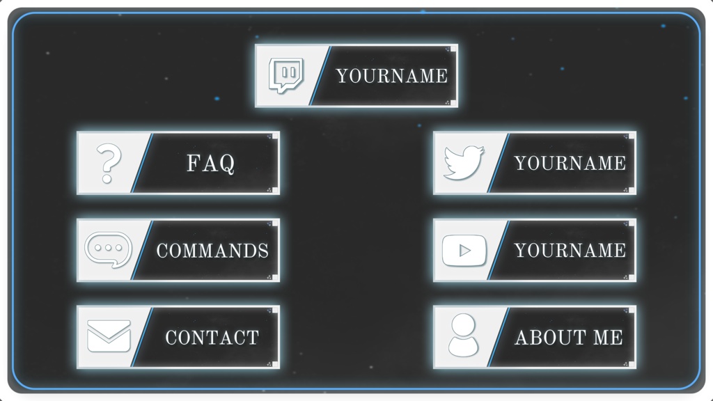 【TwitchPanel】SPACE ツイッチパネル画像【配信】