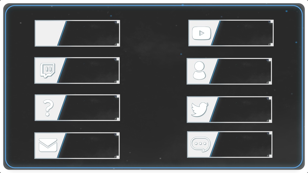【TwitchPanel】SPACE ツイッチパネル画像【配信】