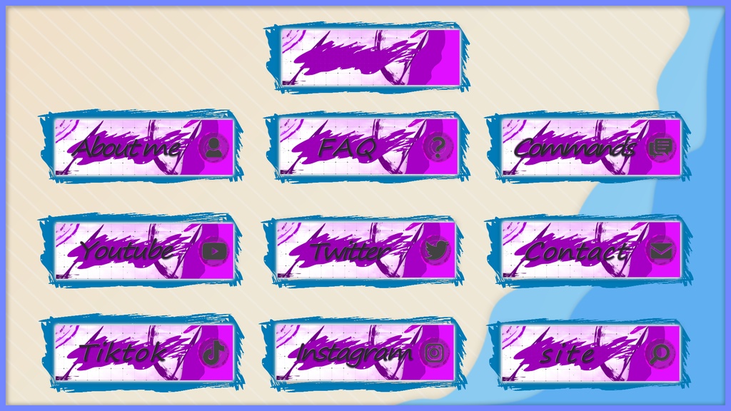 【TwitchPanel】FLOW ツイッチパネル画像【配信】