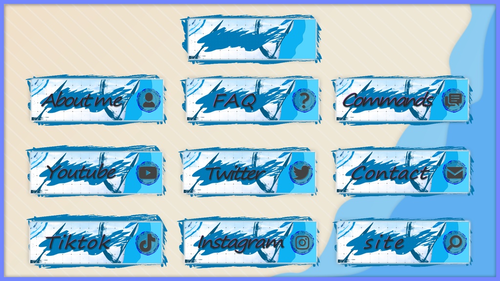 【TwitchPanel】FLOW ツイッチパネル画像【配信】