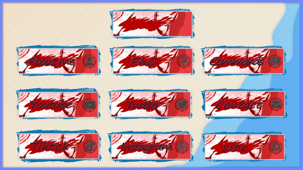 【TwitchPanel】FLOW ツイッチパネル画像【配信】