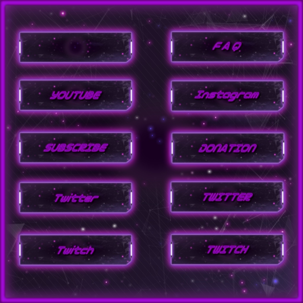 【TwitchPanel】-DarkMatter- ツイッチパネル画像【配信】