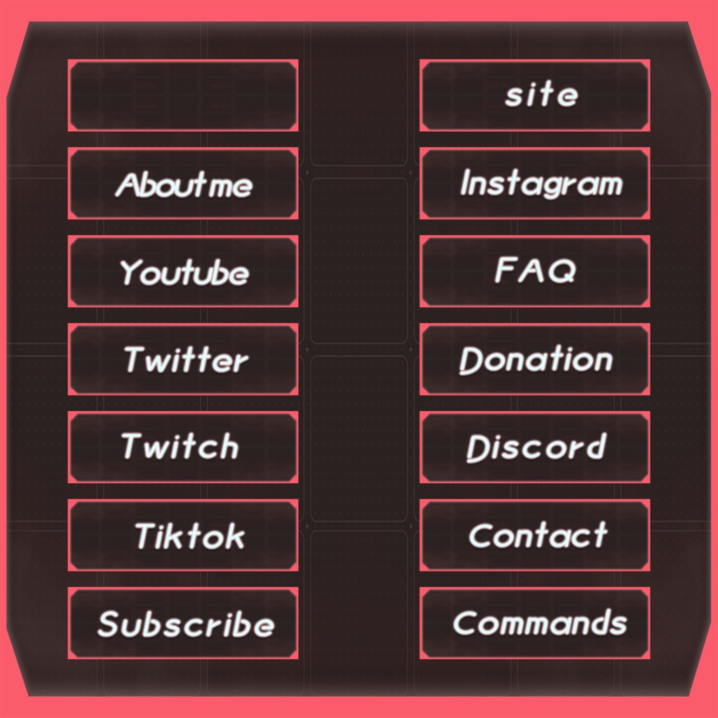 【TwitchPannel】-Chocolate-ツイッチパネル画像【配信】