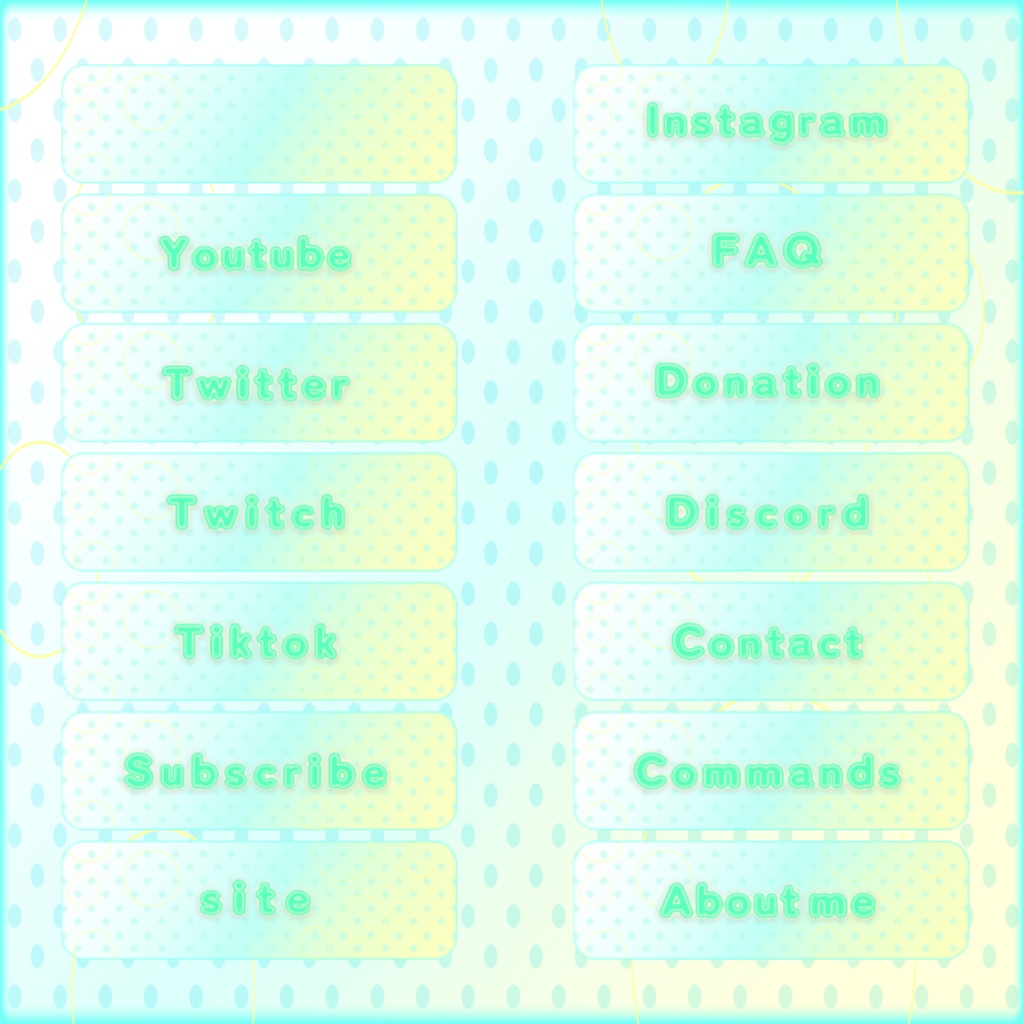 【TwitchPannel】-水玉-ツイッチパネル画像【配信】