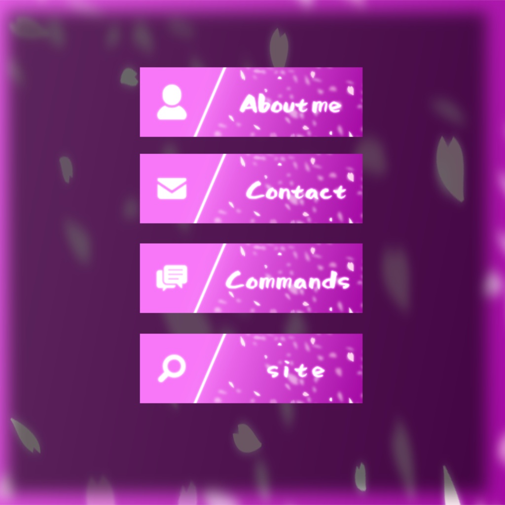 【TwitchPanel】-SAKURA- ツイッチパネル画像【配信】