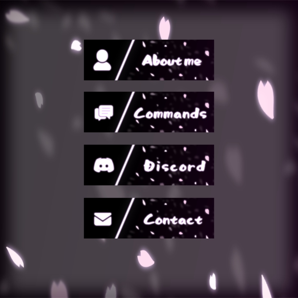 【TwitchPanel】-SAKURA- ツイッチパネル画像【配信】