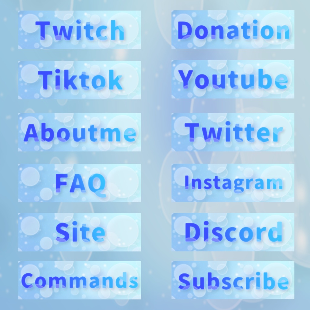 【TwitchPanel】~泡~ ツイッチパネル【配信】