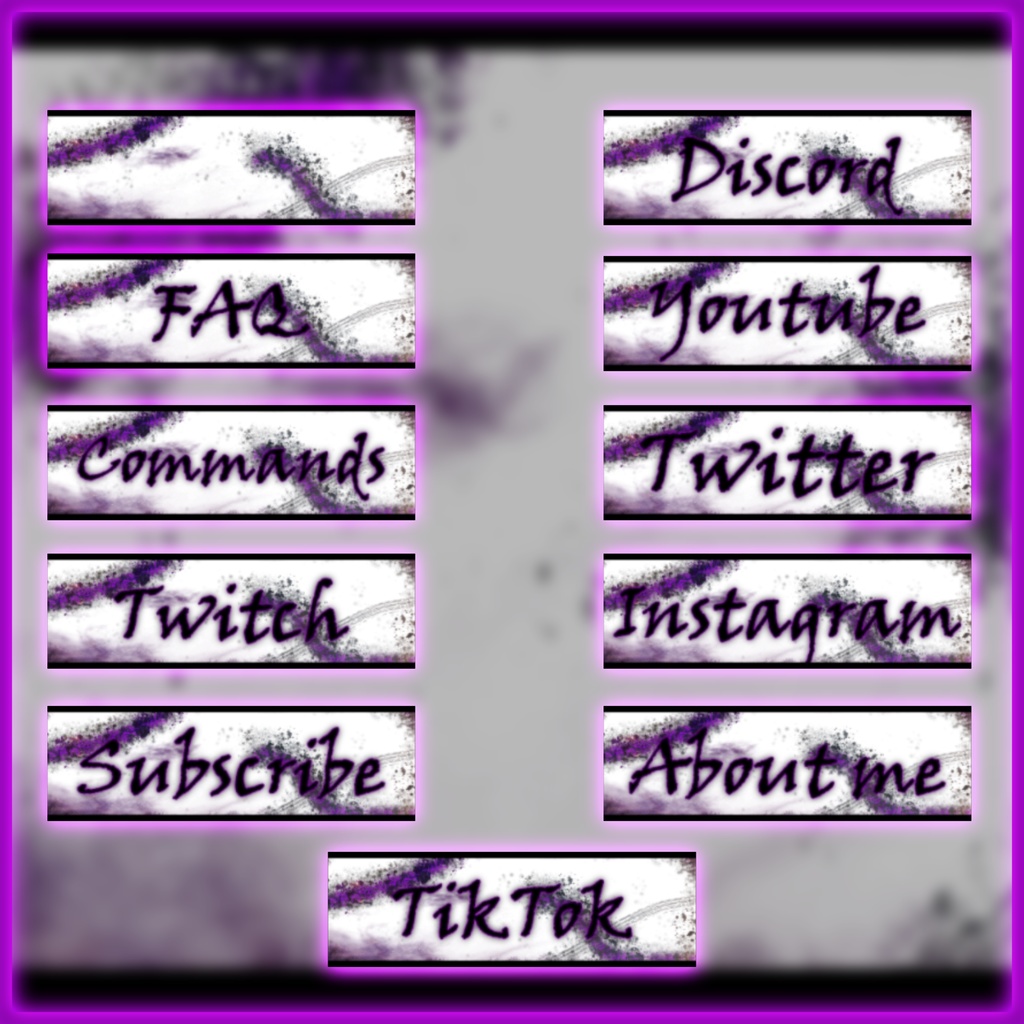 【Twitch Panel】Ink 【配信素材】