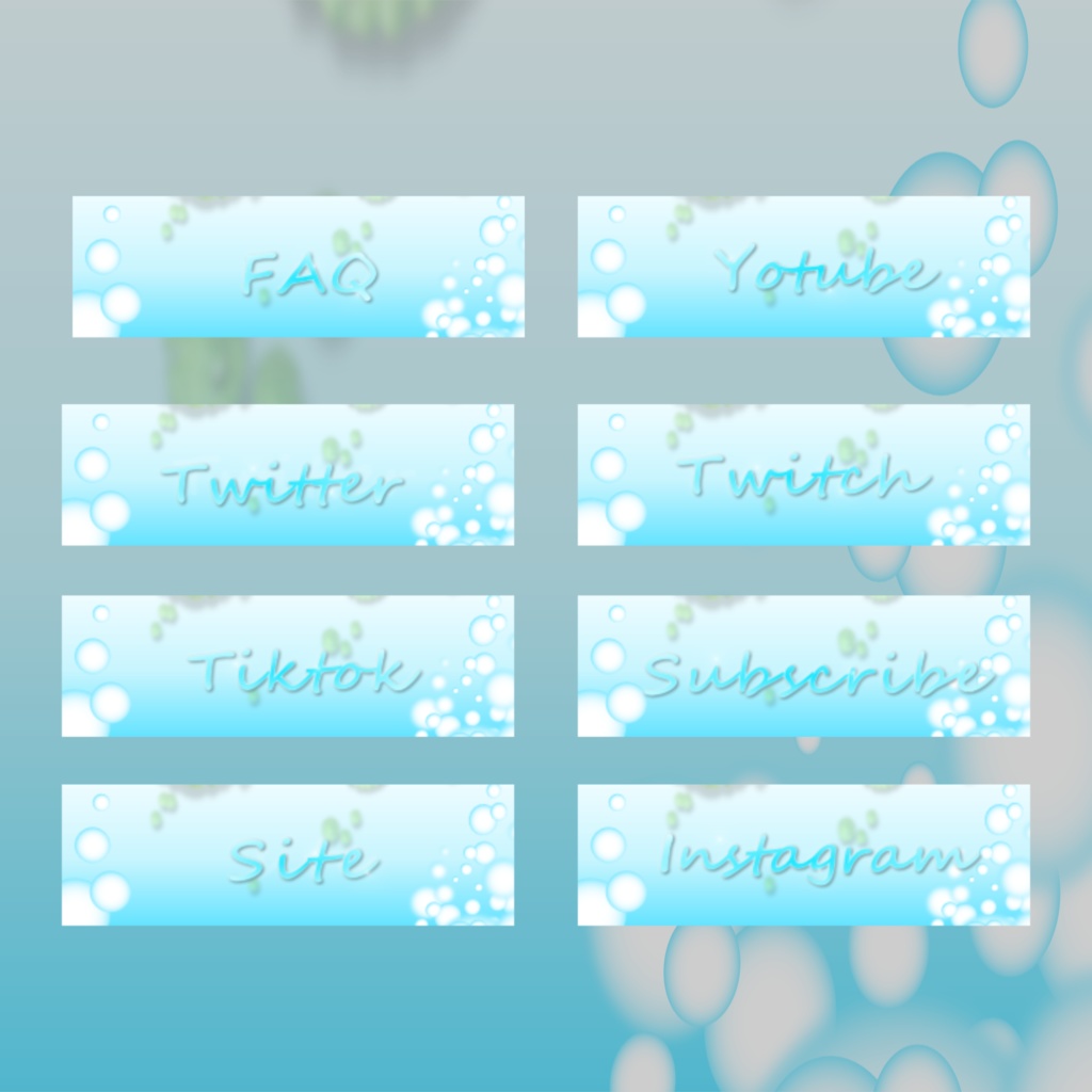 【TwitchPanel】-Bobble- ツイッチパネル【配信】