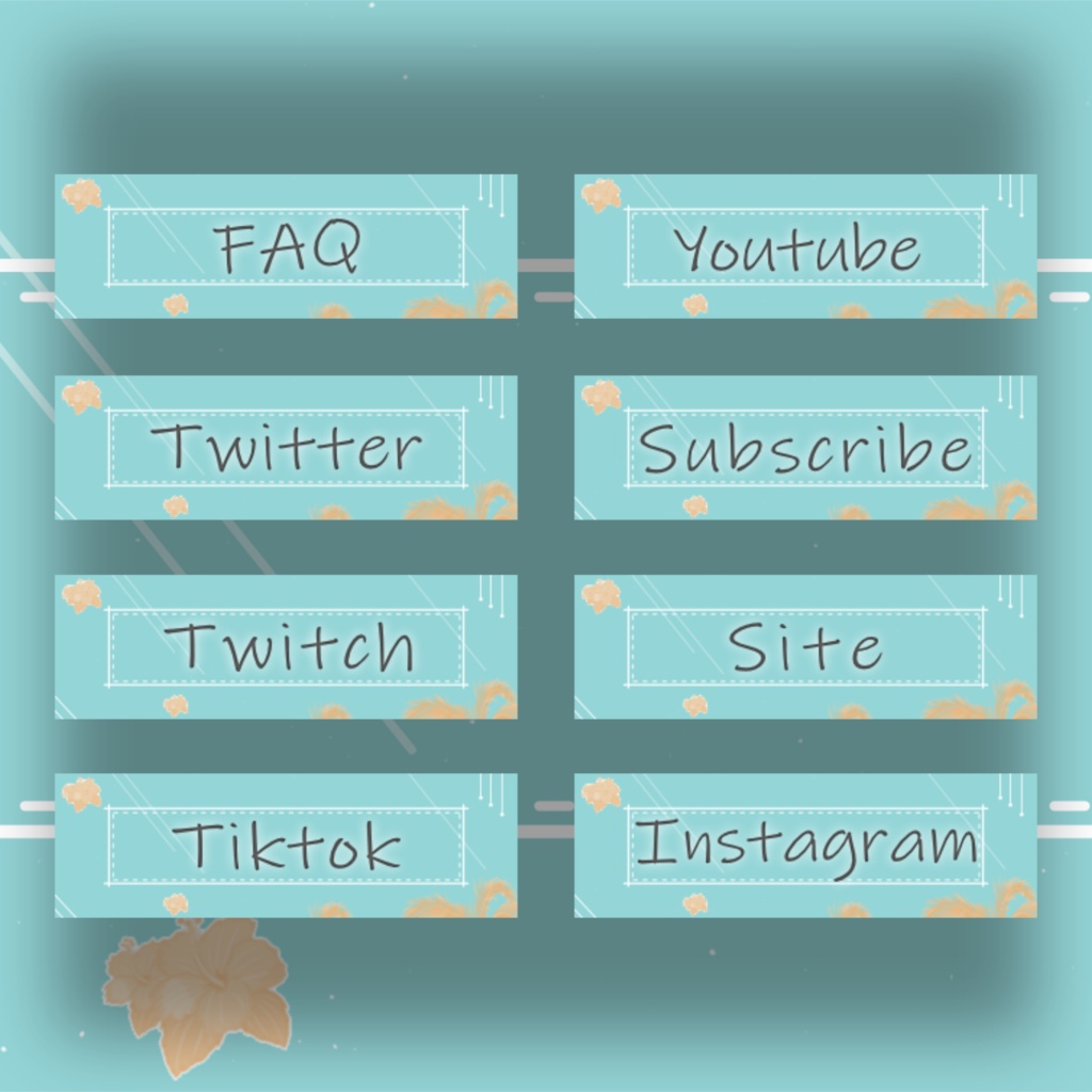 【TwitchPanel】-Tropical- ツイッチパネル【配信】