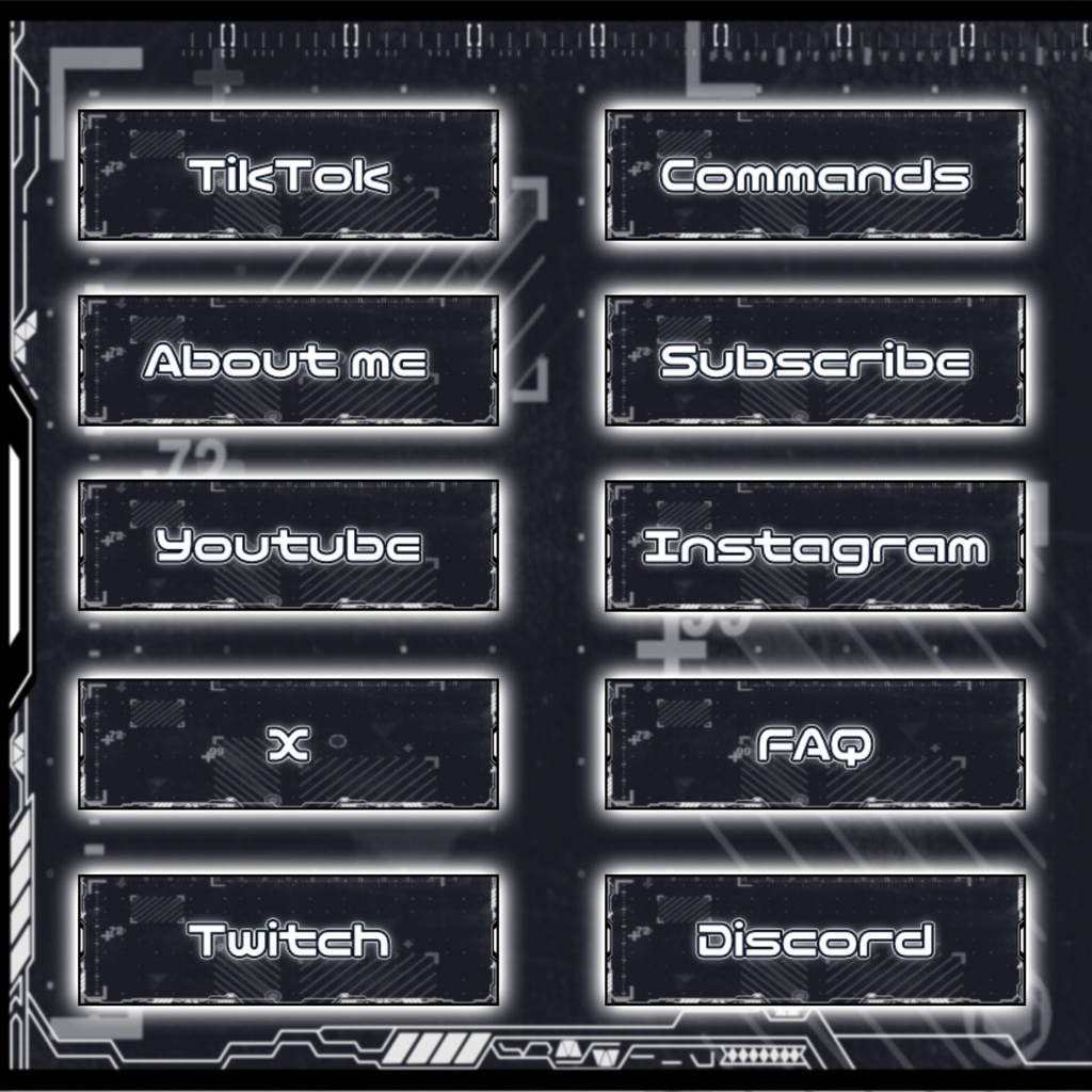 【Twitch Panel】TEC【配信素材】