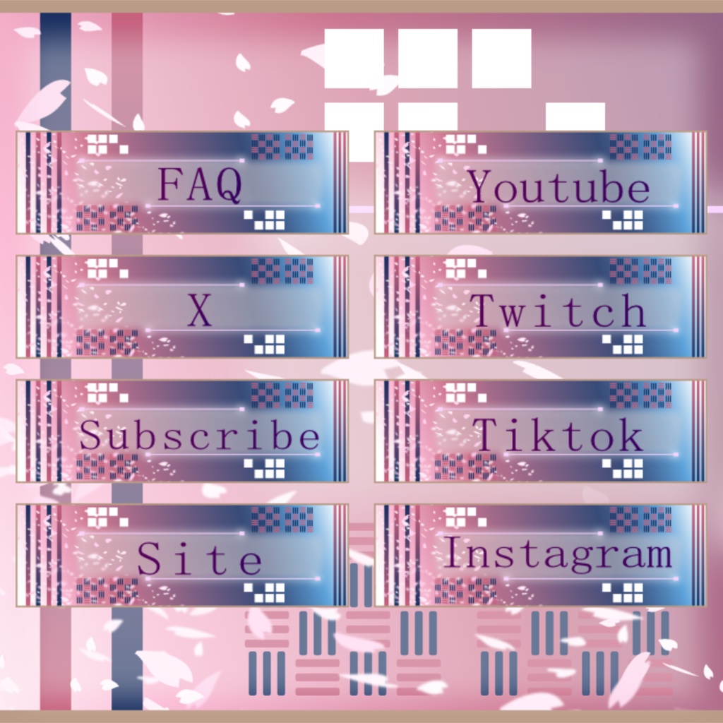 【TwitchPanel】-SAKURAⅴ2- ツイッチパネル【配信】