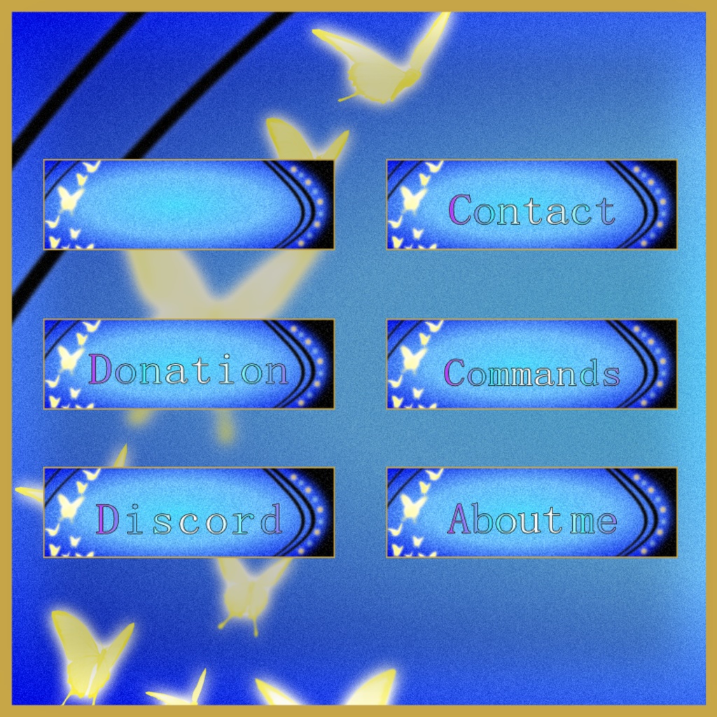 【TwitchPanel】-butterfly star- ツイッチパネル【配信】