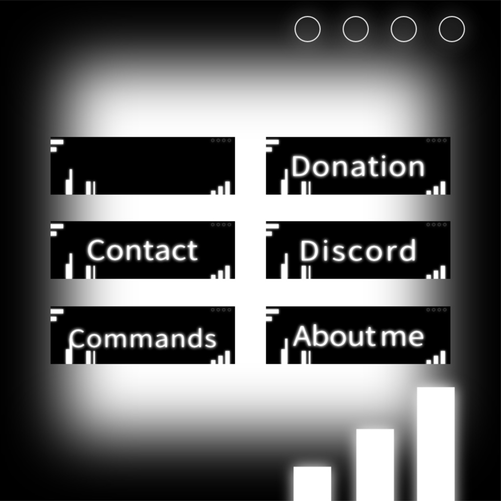 【TwitchPanel】-モノクロ- ツイッチパネル【無料】