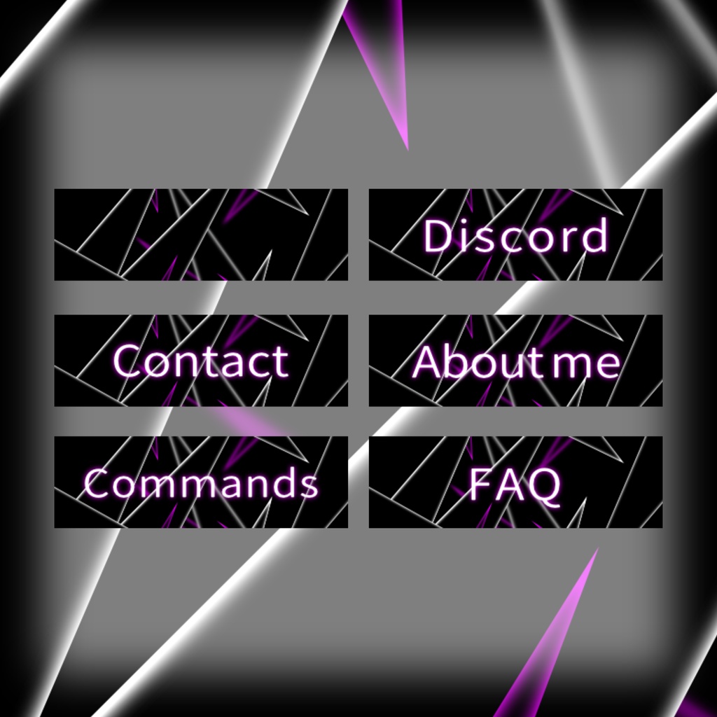 【TwitchPanel】-Purple spear- ツイッチパネル【無料】