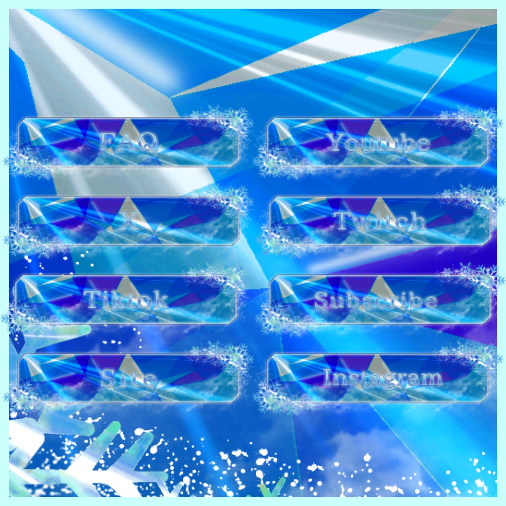 【Twitch Panel】Crystal of snow【配信】