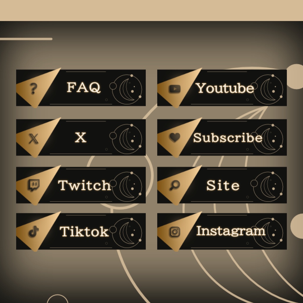 【Twitch Panel】Ligth month banner【配信】