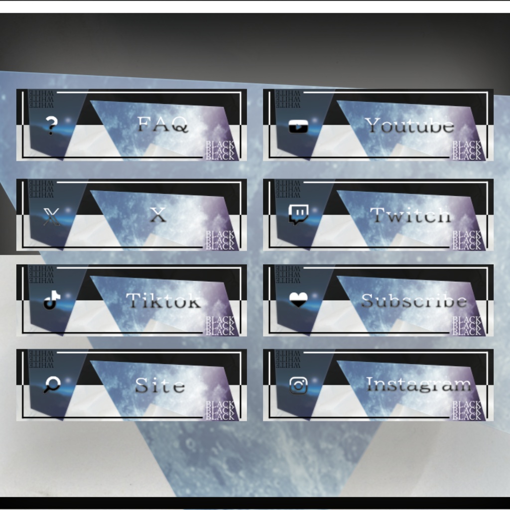 【Twitch Panel】Black White【配信】