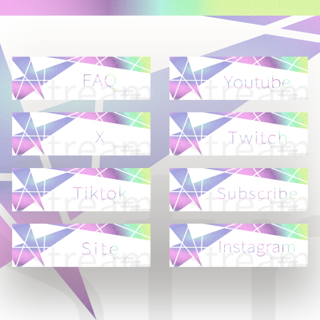 【Twitch Panel】Pastel【配信】