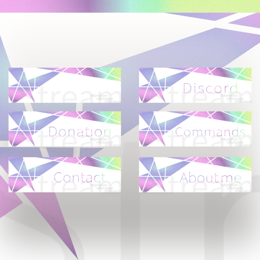 【Twitch Panel】Pastel【配信】