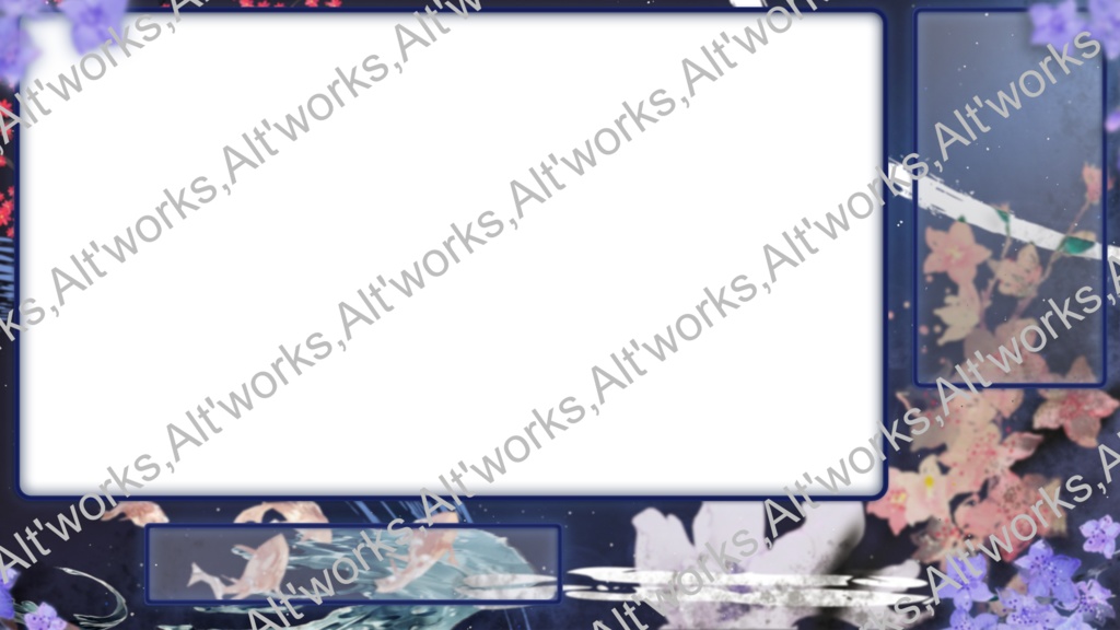 【Overlay】和風【配信】差分あり