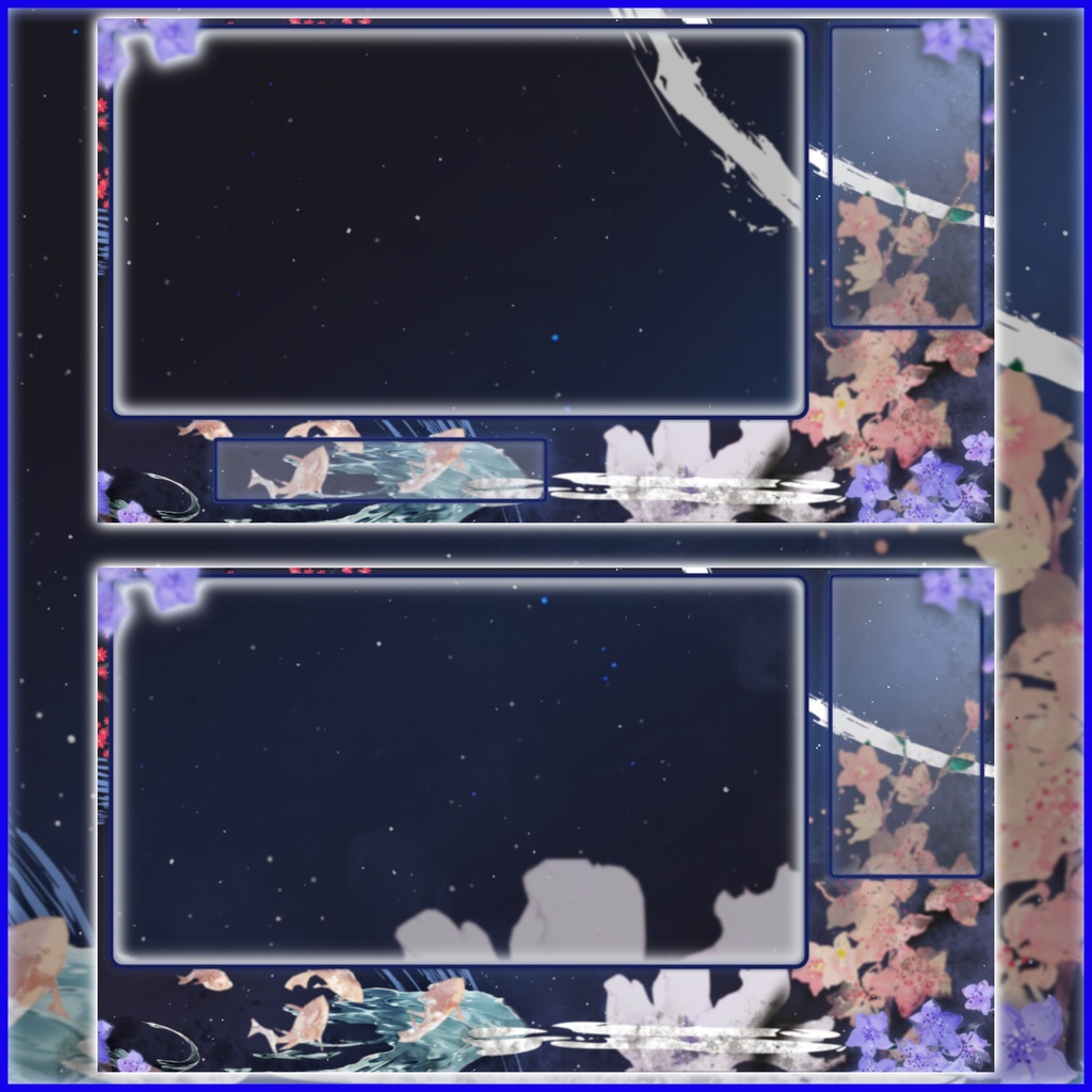 【Overlay】和風【配信】差分あり