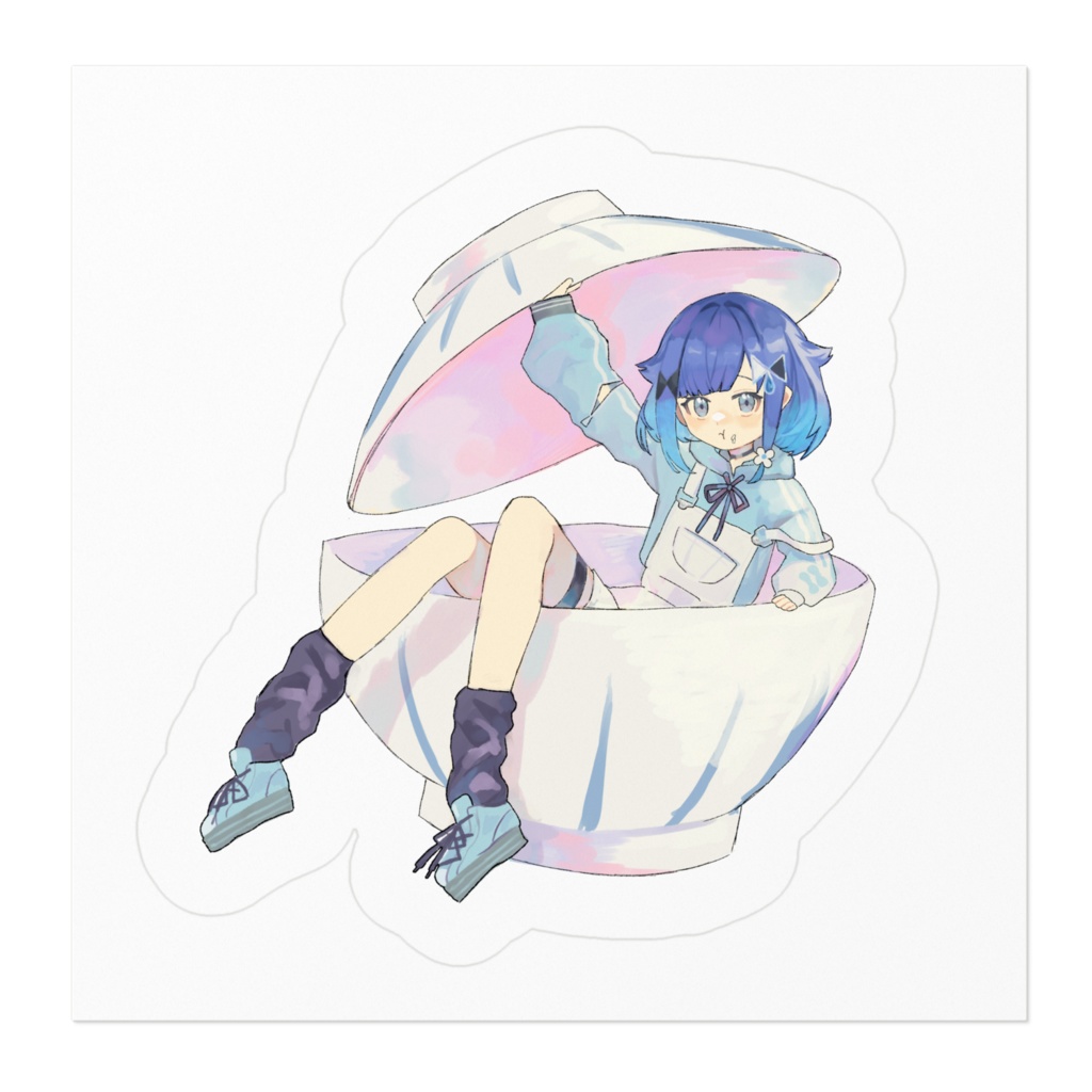 どんぶりこかげちゃんステッカー