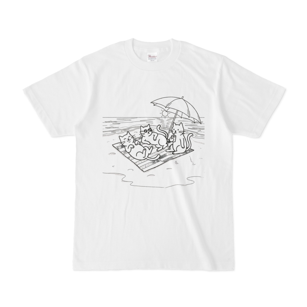 ネコの休日Tシャツ