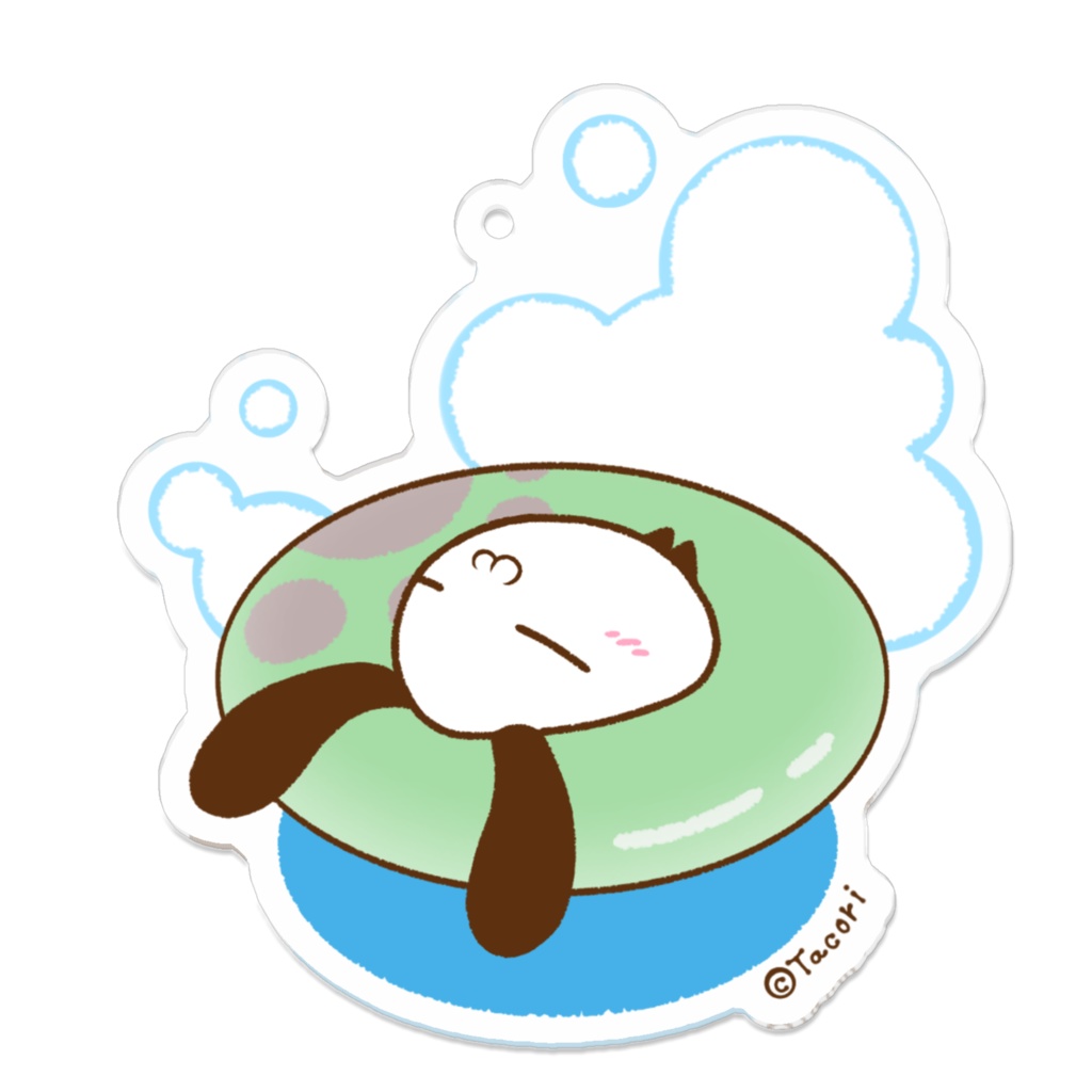 浮き輪ぷかぷかアクリルキーホルダー