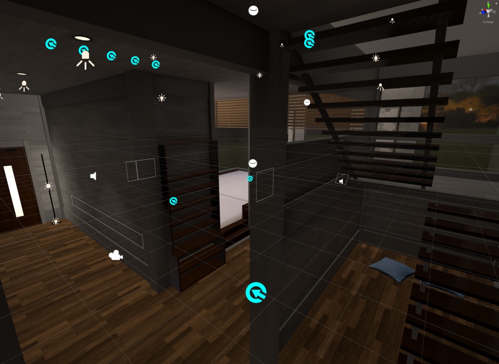 【無料】VRC向けワールドプレハブ「10x10x10m」【Unity2022対応】