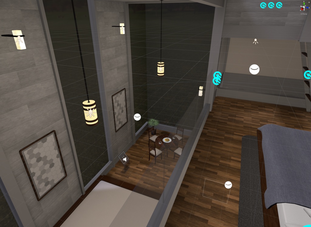 【無料】VRC向けワールドプレハブ「10x10x10m」【Unity2022対応】