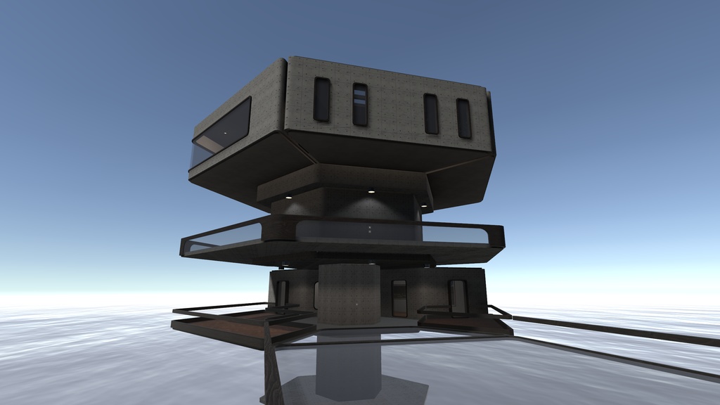 【無料版あり】VRC向けワールドプレハブ「六角形のおうちキット」