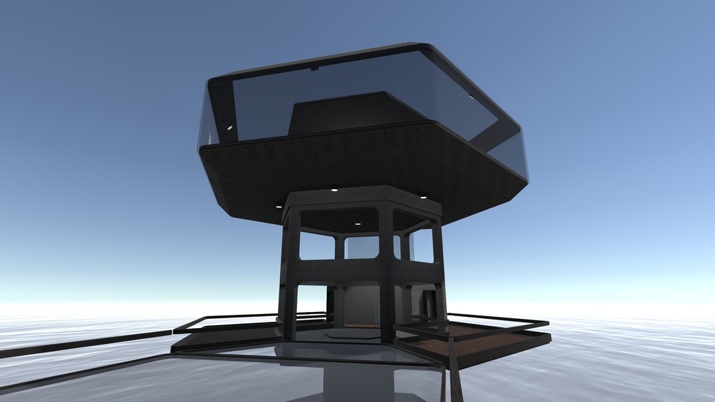 【無料版あり】VRC向けワールドプレハブ「六角形のおうちキット」