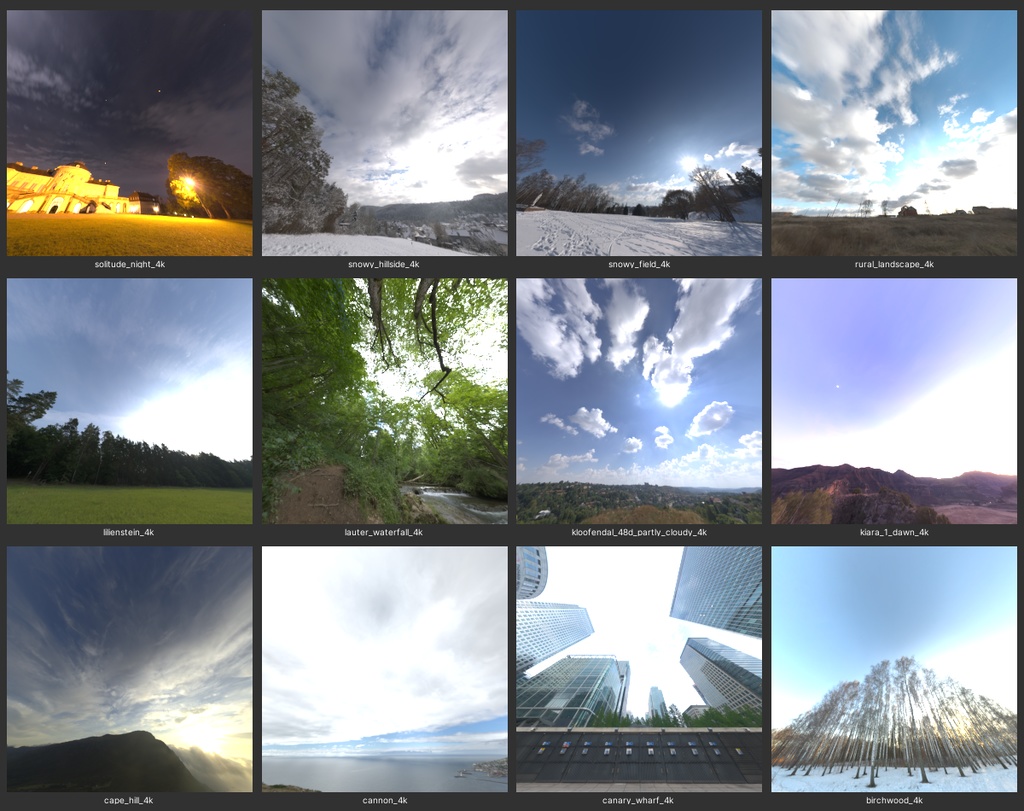 【CC0】4K HDR SKYBOX for Unity 2019(24種類)