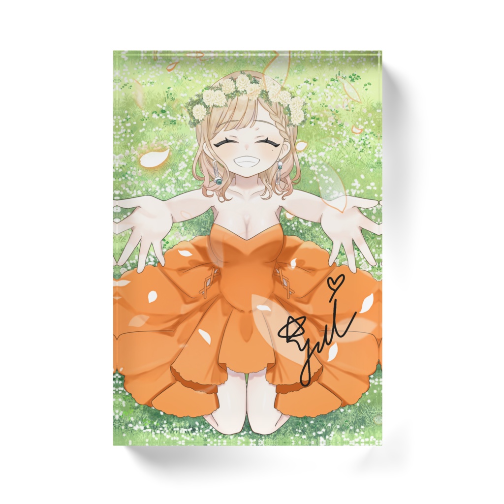 バースデーイラスト アクリルブロック