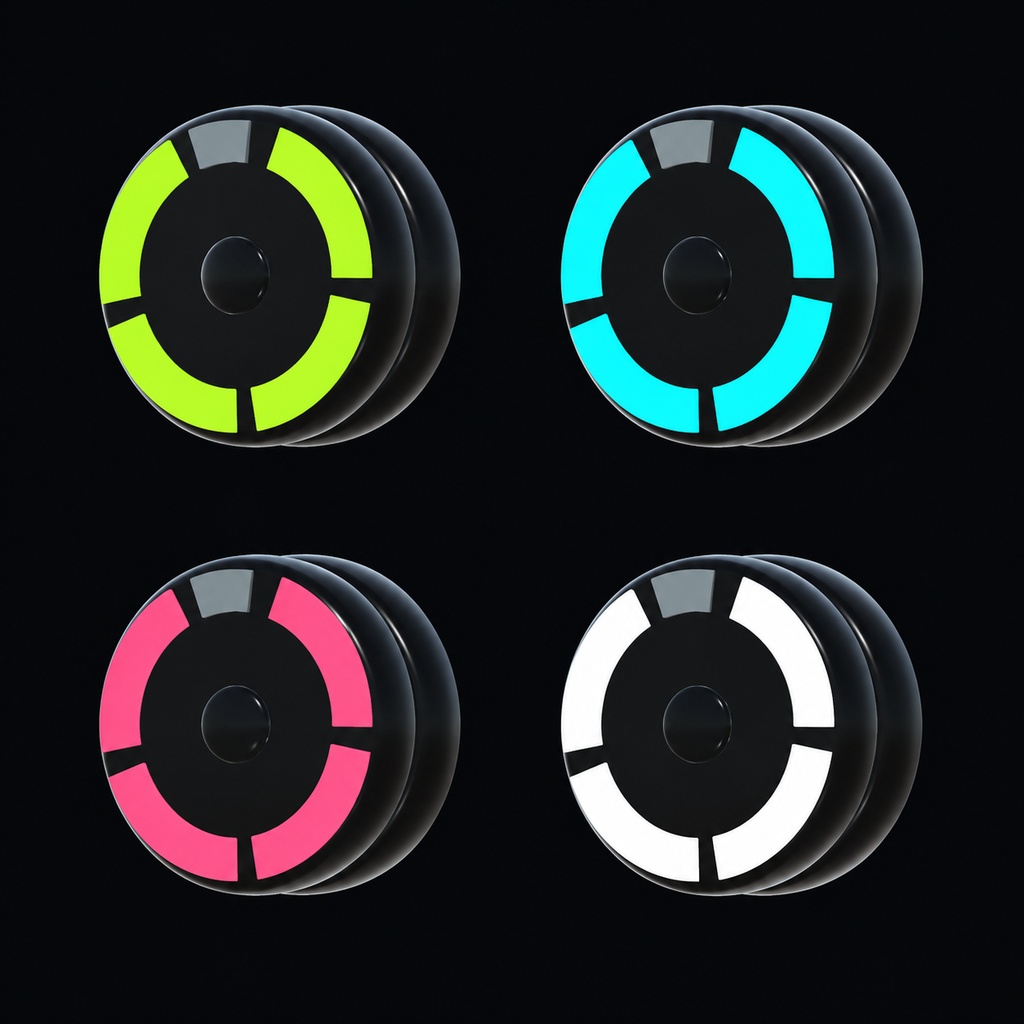 NEON CORE Yo-Yo World|4人用ルーム・両手ヨーヨー・4色【VRChat/PCVR】
