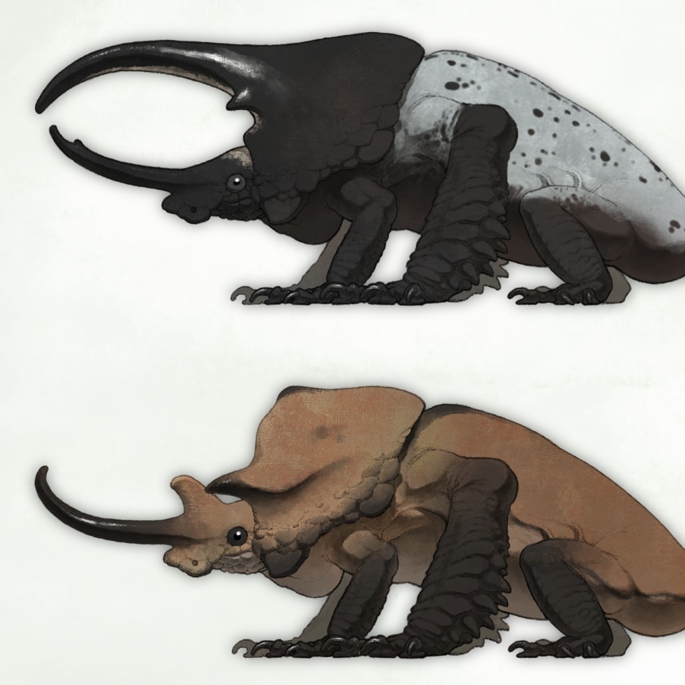 ドラゴン大図鑑 カブトドラゴン アクリルスタンド&ポストカード(全2種)